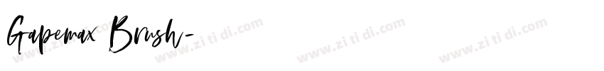 Gapemax Brush字体转换